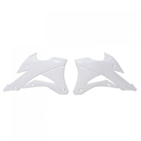 RADIATOR SCOOPS KX85 NEW WHITE