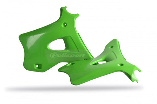 RADIATOR SCOOPS KX125 OEM COLOR GREEN