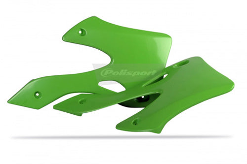 RADIATOR SCOOPS KX125 OEM COLOR GREEN