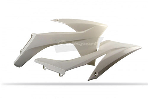 RADIATOR SCOOPS KTM 125/250 SXWHITE KTM