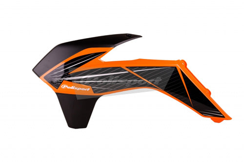 RADIATOR SCOOPS KTM 125/250 SXIPD ORANGE KTM/BLACK