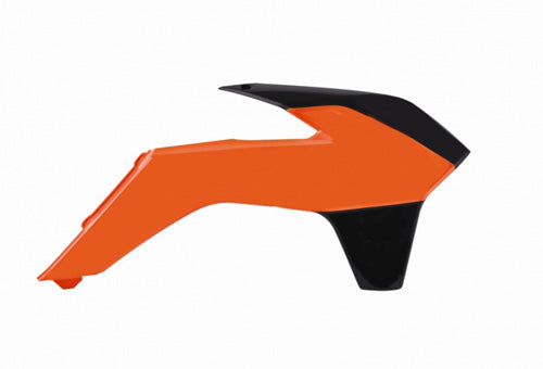 RADIATOR SCOOPS KTM 85 SX OEM COLOR  ORANGE KTM/BLACK