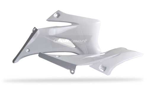 RADIATOR SCOOPS YZ250F WHITE