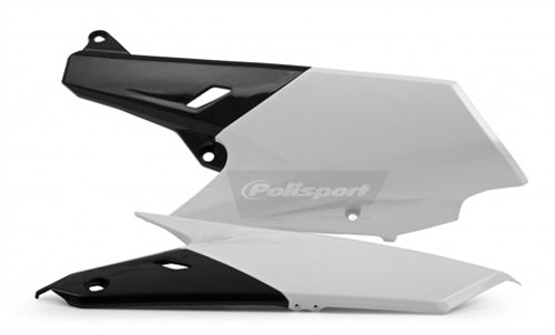 SIDE PANELS YZ250F OEM COLOR NEW WHITE/BLACK