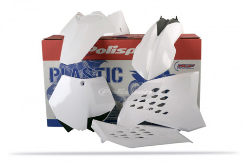 POLISPORT COMPLETE KIT / SX MODELS, WHITE KTM