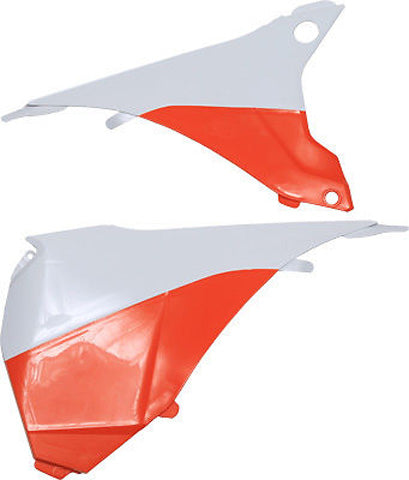 POLISPORT AIRBOX COVER KTM - WHITE/ORANGE