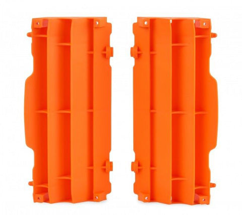 POLISPORT RADIATOR LOUVERS, KTM, ORANGE KTM