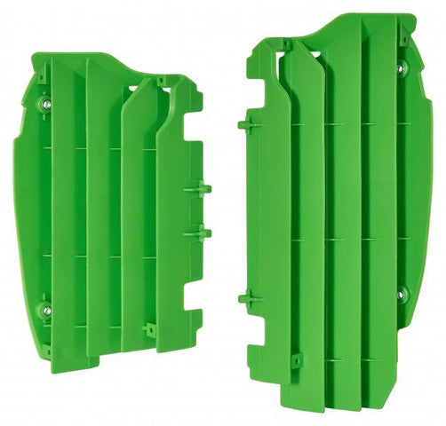 POLISPORT RADIATOR LOUVERS, KAWASAKI, GREEN 05