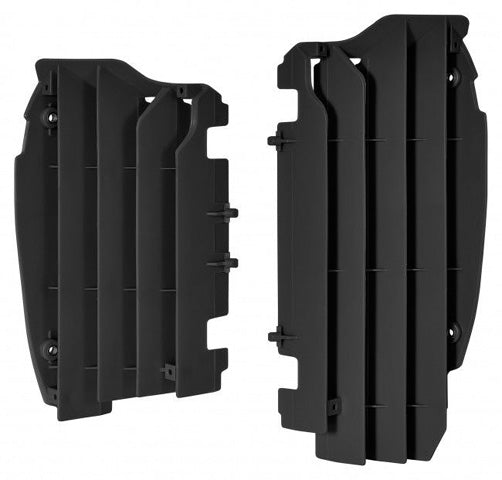 POLISPORT RADIATOR LOUVERS, KAWASAKI, BLACK