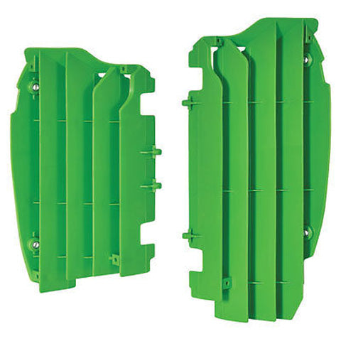 POLISPORT RADIATOR LOUVERS, KAWASAKI, GREEN 05