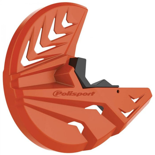 POLISPORT DISK & BOTTOM FORK PROTECTOR ORANGE KTM/BLACK