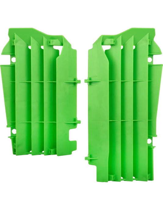 POLISPORT RADIATOR LOUVERS KAWASAKI GREEN 05