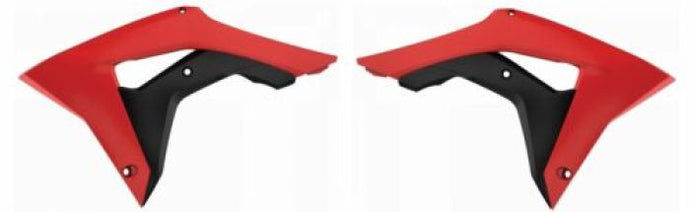 POLISPORT RADIATOR SCOOPS HONDA RED CR04/BLACK