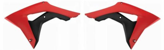 POLISPORT RADIATOR SCOOPS HONDA RED CR04/BLACK