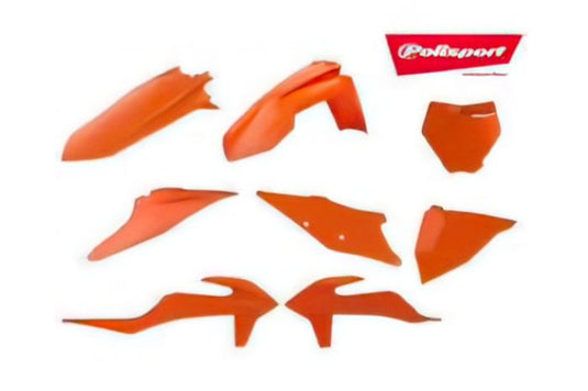 POLISPORT  MX COMPLETE KIT KTM, FLO ORANGE