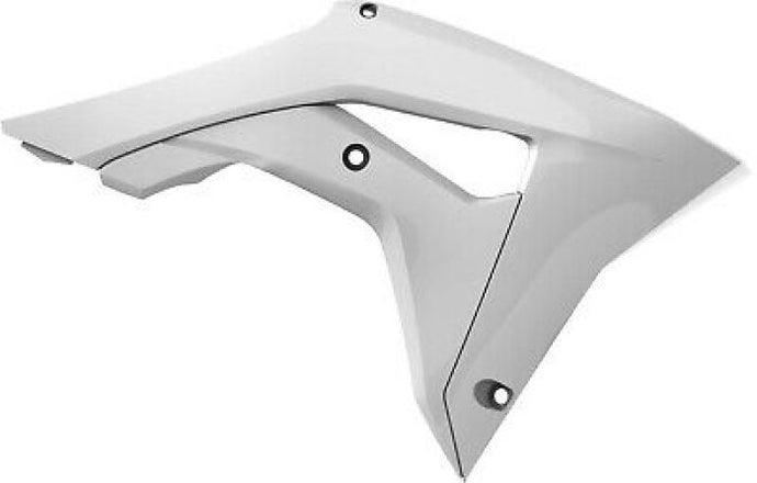 POLISPORT  RADIATOR SCOOPS HONDA, WHITE