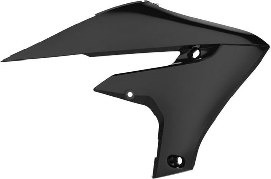 POLISPORT  RADIATOR SCOOPS YAMAHA, BLACK