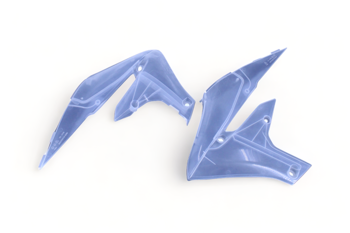 POLISPORT  RADIATOR SCOOPS YAMAHA, CLEAR 99