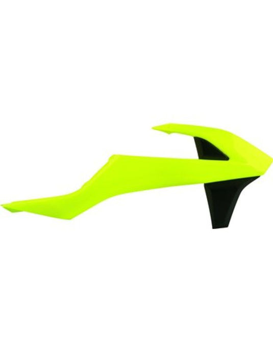 POLISPORT  RADIATOR SCOOPS KTM, FLO YELLOW