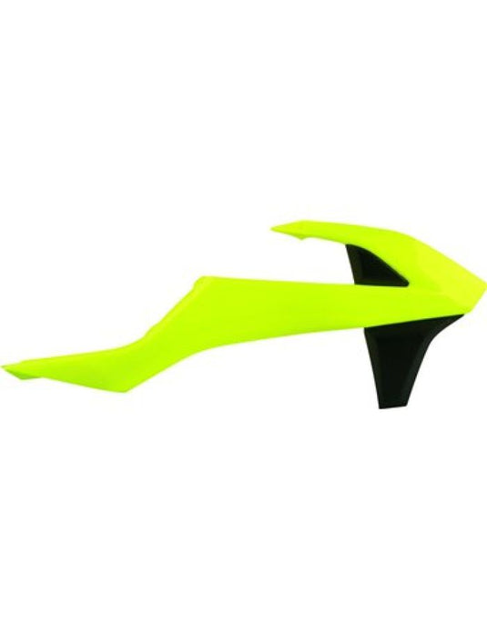 POLISPORT  RADIATOR SCOOPS KTM, FLO YELLOW