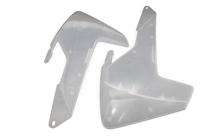 POLISPORT  RADIATOR SCOOPS HUSQVARNA, CLEAR 99
