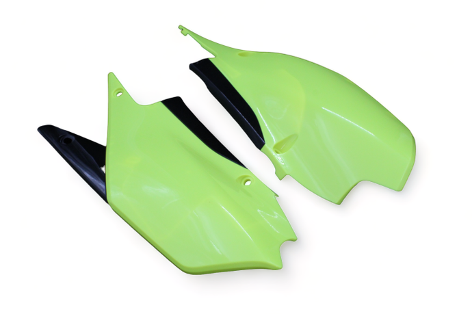 POLISPORT  SIDE PANELS YAMAHA,FLO YELLOW/BLACK