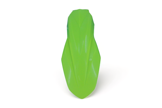 POLISPORT  FRONT FENDER KAWASAKI, FLO YELLOW