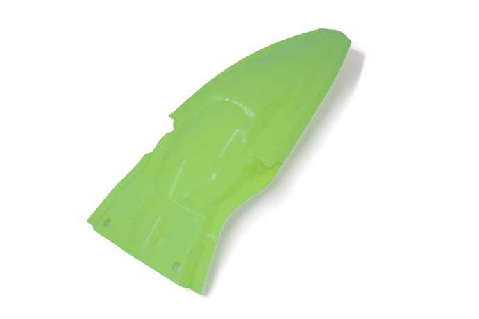 POLISPORT  REAR FENDER KAWASAKI, FLO YELLOW