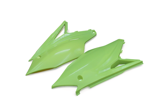 POLISPORT  SIDE PANELS KAWASAKI, FLO YELLOW