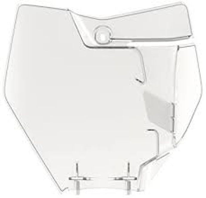 POLISPORT  NUMBER PLATE KTM, CLEAR 99