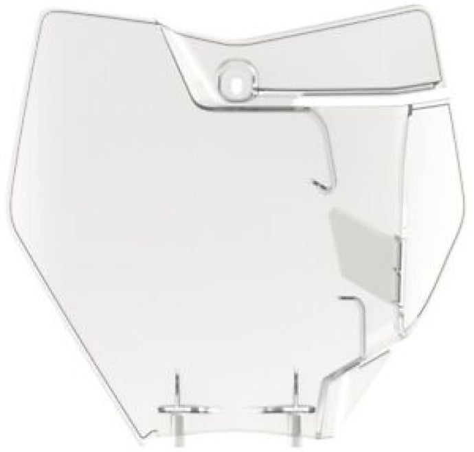 POLISPORT  NUMBER PLATE KTM, CLEAR