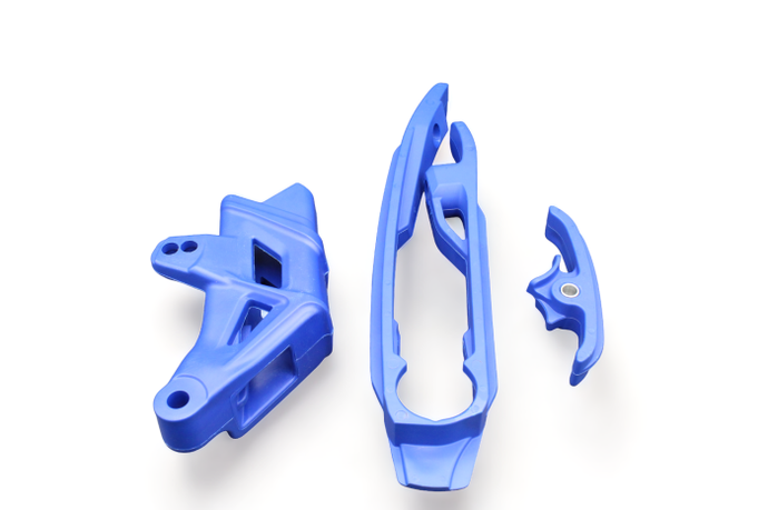 POLISPORT CHAIN GUIDE/SLIDER/SLIDING PIECE KIT, BLUE HUSQVARNA