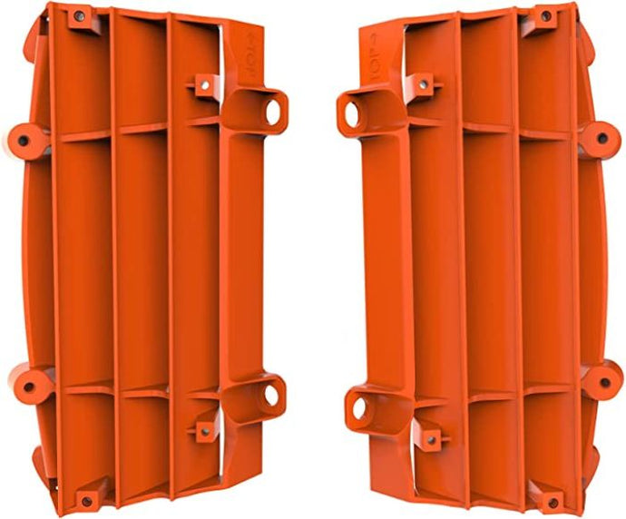 POLISPORT RADIATOR LOUVERS, ORANGE KTM