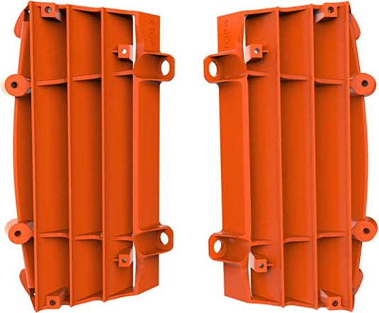 POLISPORT RADIATOR LOUVERS, ORANGE KTM