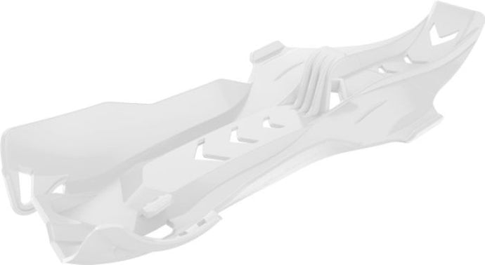 POLISPORT SKID PLATE WITH LINKPROTECTOR, WHITE