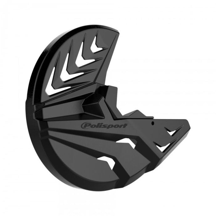 POLISPORT DISK & BOTTOM FORK PROTECTOR BLACK/BLACK
