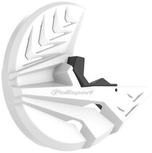 POLISPORT DISK & BOTTOM FORK PROTECTOR WHITE/BLACK