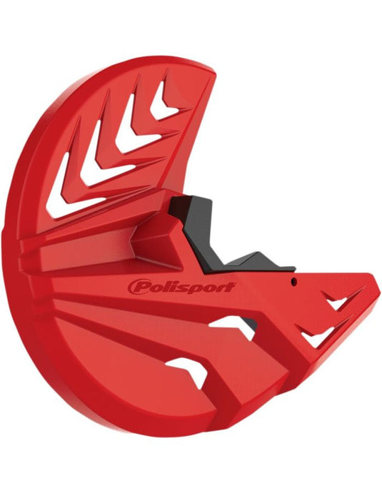 POLISPORT DISK & BOTTOM FORK PROTECTOR RED/BLACK