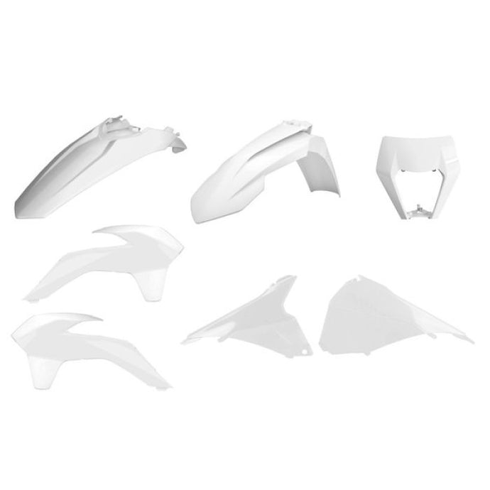 POLISPORT FRONT RESTYLING ENDURO KIT WHITE KTM