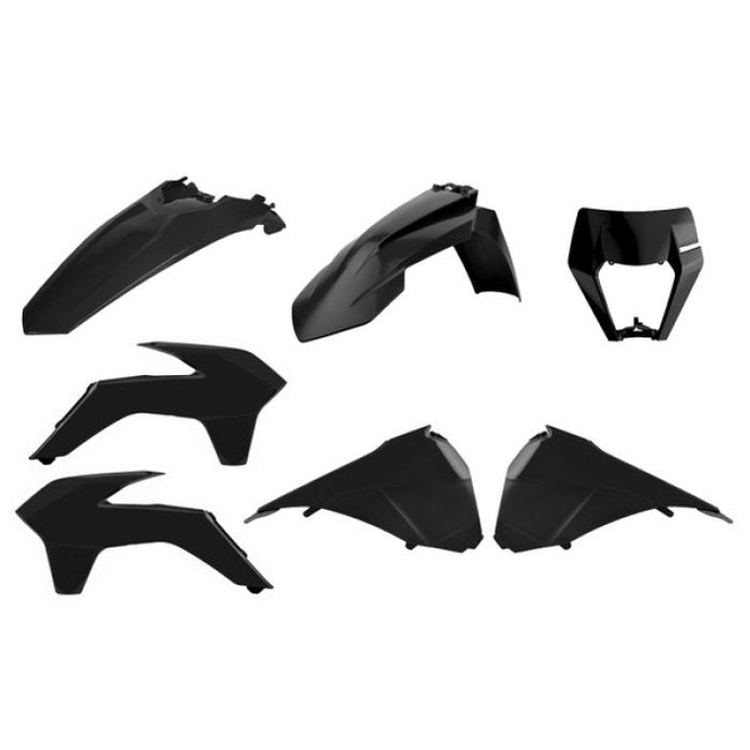POLISPORT FRONT RESTYLING ENDURO KIT BLACK
