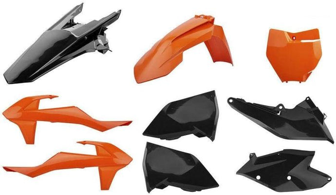 POLISPORT MX COMPLETE KIT ORANGE/BLACK