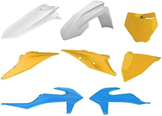 POLISPORT MX COMPLETE KIT BULTACO BLUE/DARK YELLOW