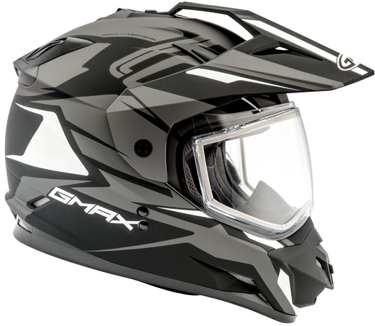 GM-11S DUAL-SPORT VERTICAL SNOW HELMET MATTE BLK/SIL 2X G2111458 F.TC-17 image 2
