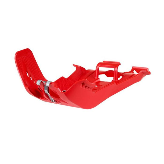 POLISPORT SKID PLATE WITH LINKPROTECTOR RED