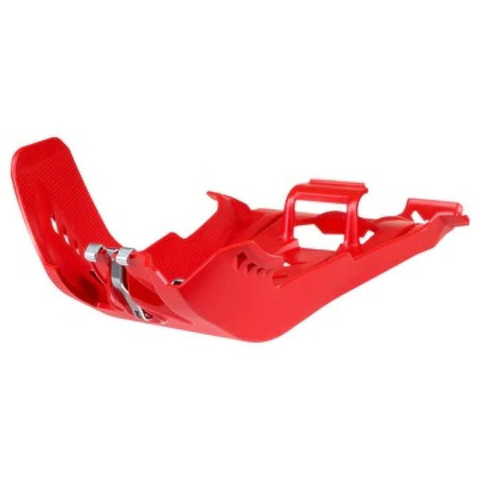 POLISPORT SKID PLATE WITH LINKPROTECTOR RED