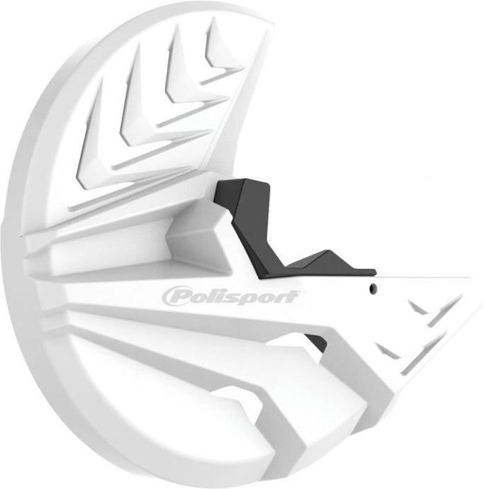 POLISPORT DISK & BOTTOM FORK PROTECTOR BLACK/WHITE