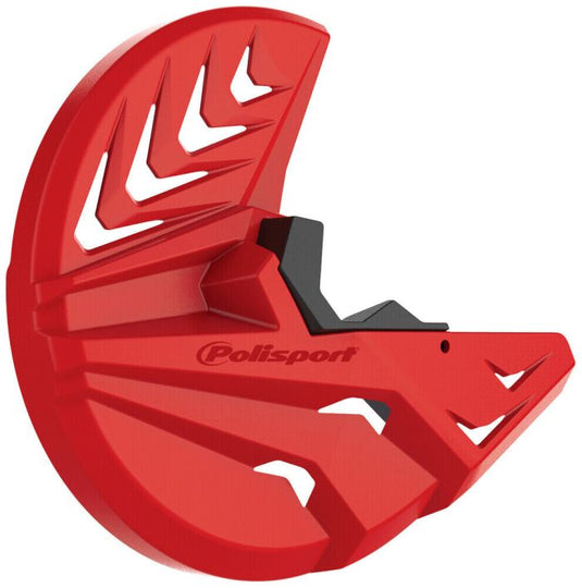 POLISPORT DISK & BOTTOM FORK PROTECTOR RED/BLACK