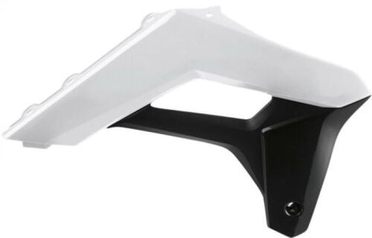 POLISPORT RADIATOR SCOOPS WHITE/BLACK