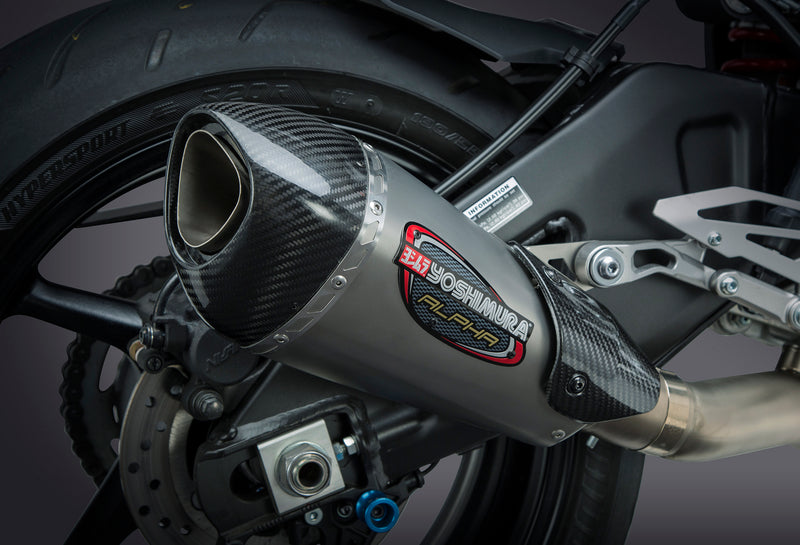 Load image into Gallery viewer, EXHAUST RACE ALPHA-T 3QTR SLIP-ON SS-SS-CF WORKS 13100CP520 image 3
