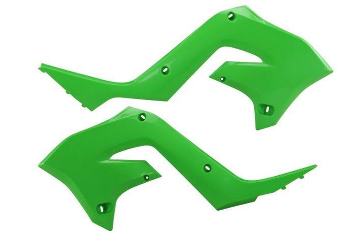 POLISPORT RADIATOR SCOOPS RESTYLING GREEN